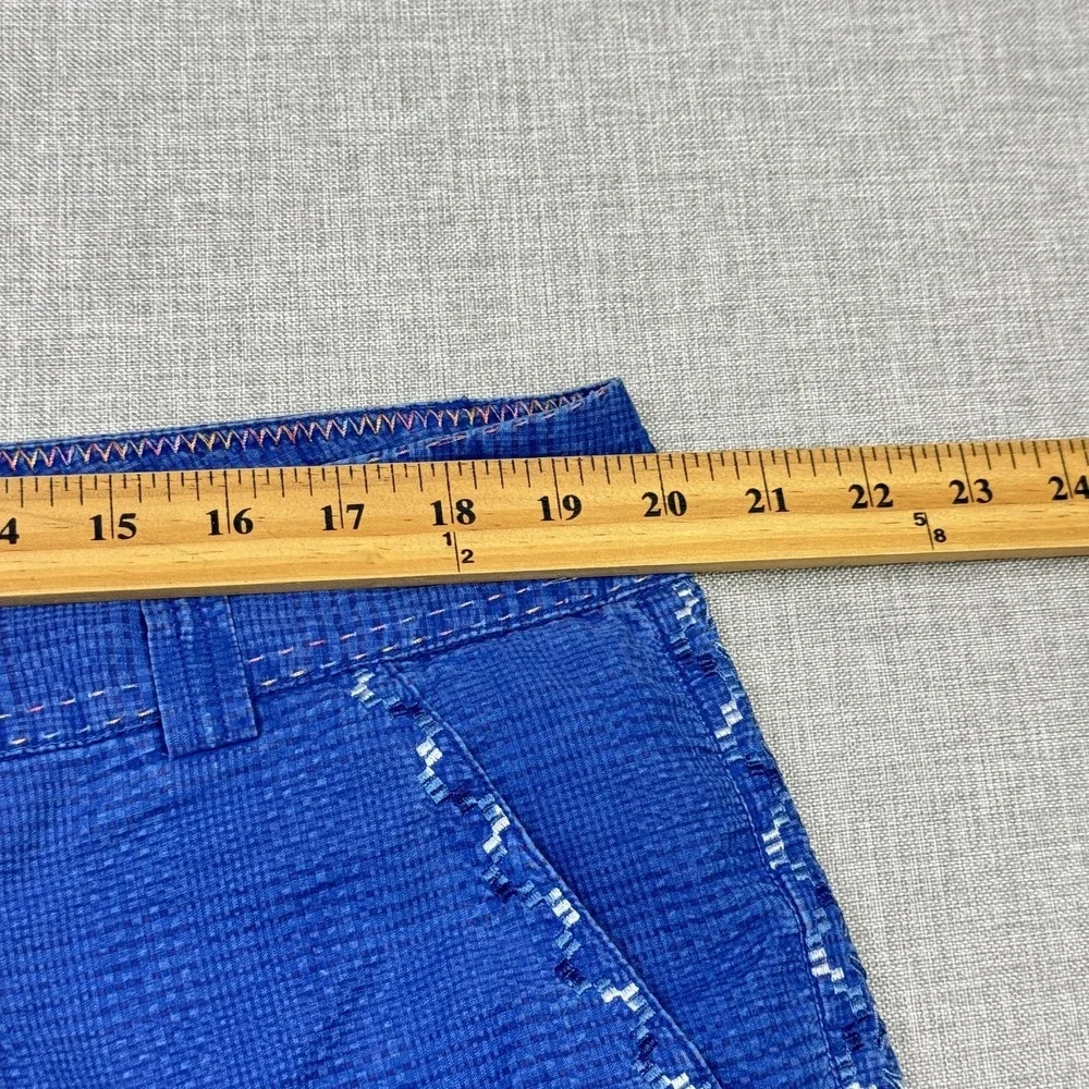 Robert Graham‎ Shorts Mens 38 Blue Chino Flat Front Cotton Polyester 9 Inseam